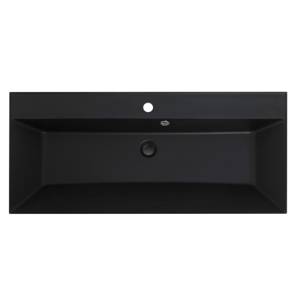 Раковина мебельная прямоугольная BelBagno  BB900/450-LV-ART-AST-NERO литьевой мрамор цвет черный глянцевый