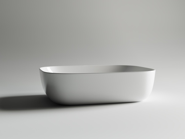 Раковина накладная прямоугольная Ceramica Nova Element CN6008 фарфор цвет белый