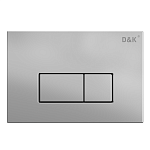 Кнопка смыва механическая D&amp;K Rhein DB1499002 цвет матовый хром