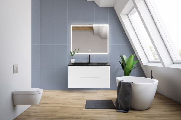 Зеркало с подсветкой BelBagno Marino SPC-MAR-1000-800-LED-TCH-WARM 100x80 сенсор