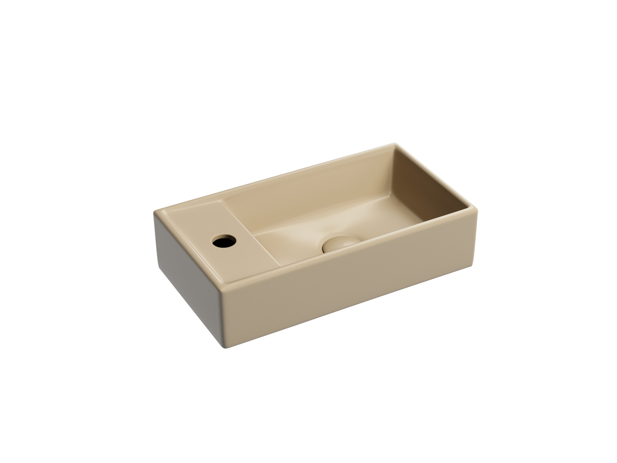 Раковина подвесная прямоугольная Ceramica Nova Element CN6051RMC фарфор цвет бежевый матовый