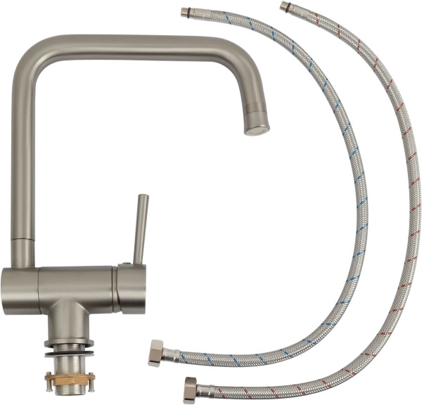 Смеситель для кухни Allen Brau  5.60004-BN без подключения к фильтру никель