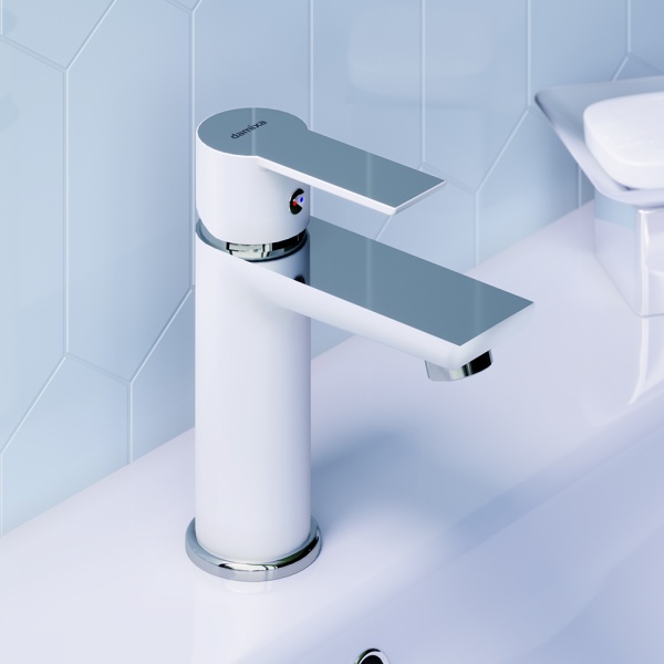 Смеситель для раковины Damixa Origin Elegance 840210000 хром/белый