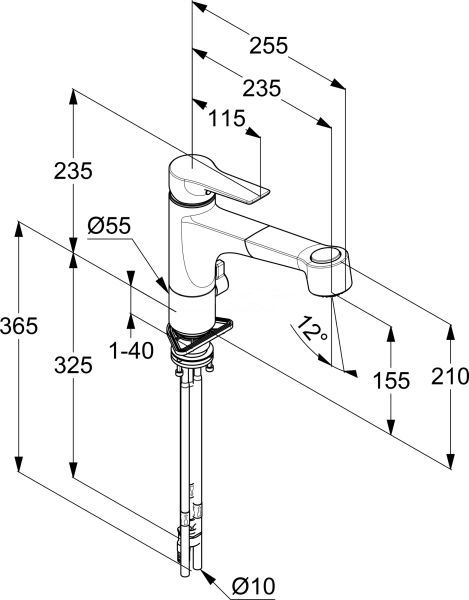 Смеситель для кухни Kludi Mix 329450575 без подключения к фильтру хром