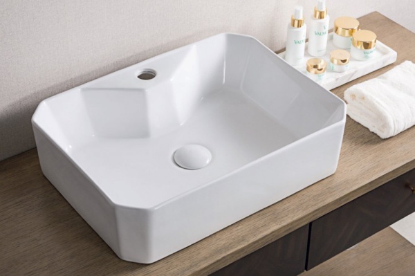 Раковина накладная нестандартная BelBagno  BB1387 фаянс цвет белый