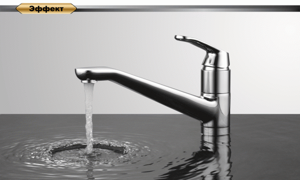 Смеситель для кухни D&K Venice DA1062301 без подключения к фильтру хром