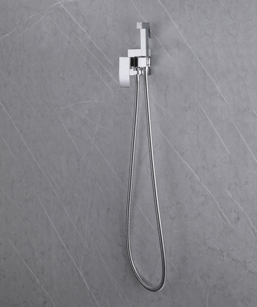 Гигиенический душ Abber Wasserfall AF8625 встраиваемый в стену хром