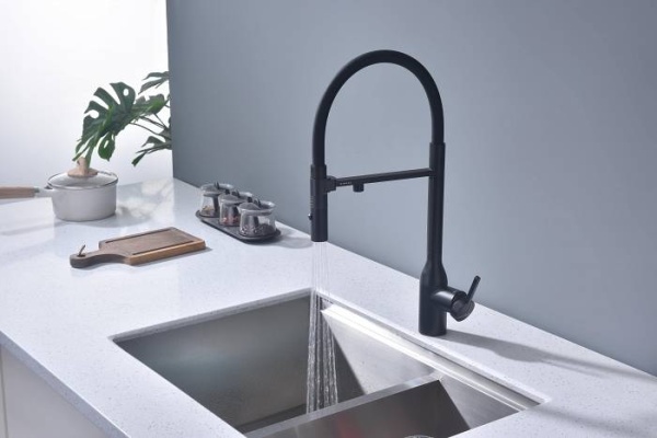 Смеситель для кухни Paulmark MAGNETO ONE Ma213188-AN с подключением к фильтру антрацит