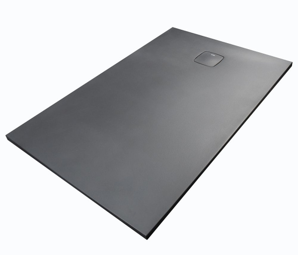 Душевой поддон низкий StaroHome Cosmo 62224423 прямоугольный литьевой мрамор 180x90 черный матовый