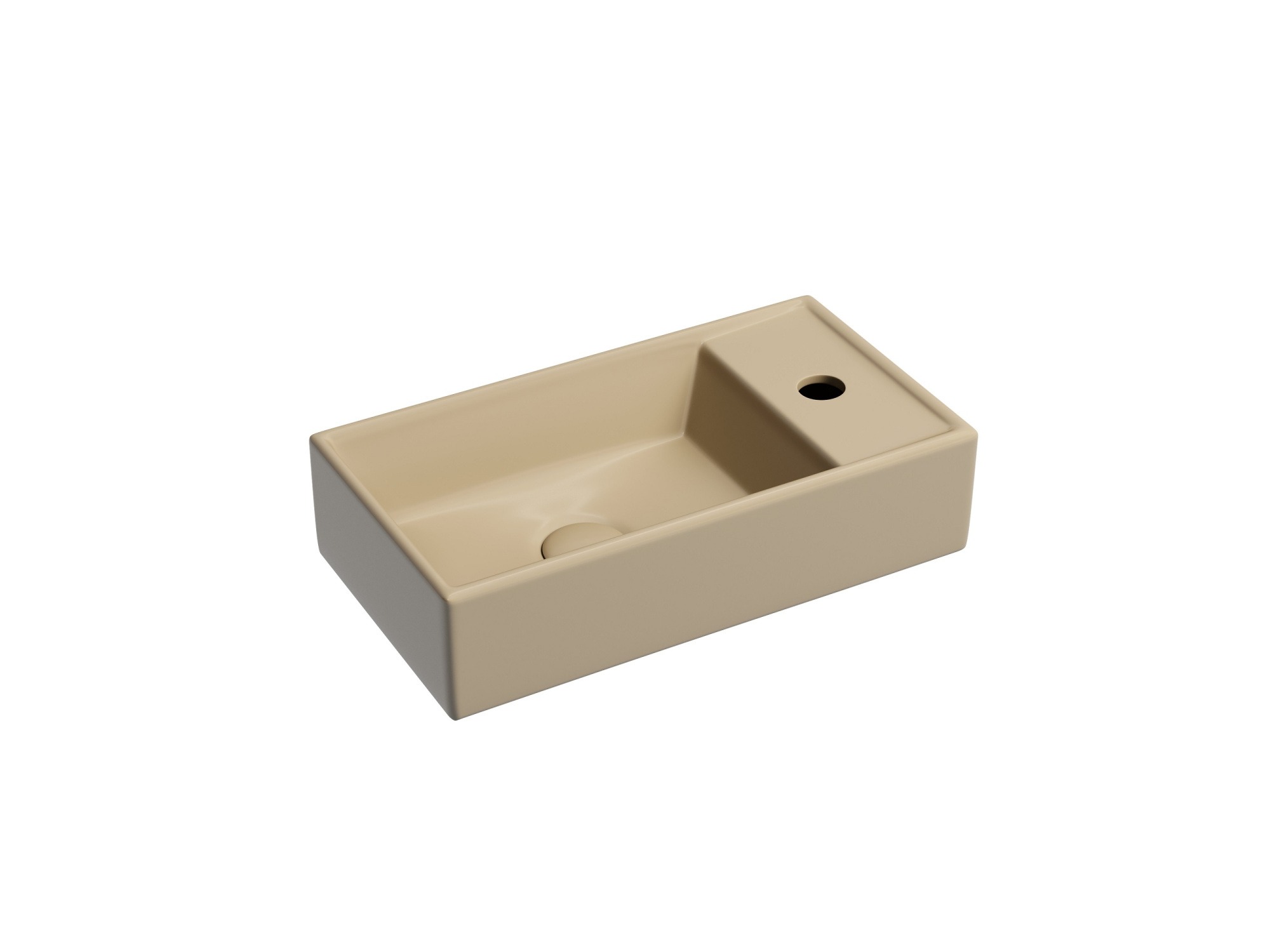 Раковина подвесная прямоугольная Ceramica Nova Element CN6051LMC фарфор цвет бежевый матовый
