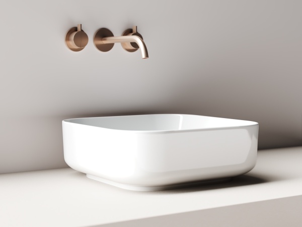 Раковина накладная квадратная  Ceramica Nova Element CN6012 фарфор цвет белый