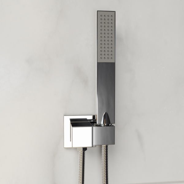 Душевая система со смесителем RGW Shower Panels 511408371-01 монтаж встраиваемая в стену с термостатом хром