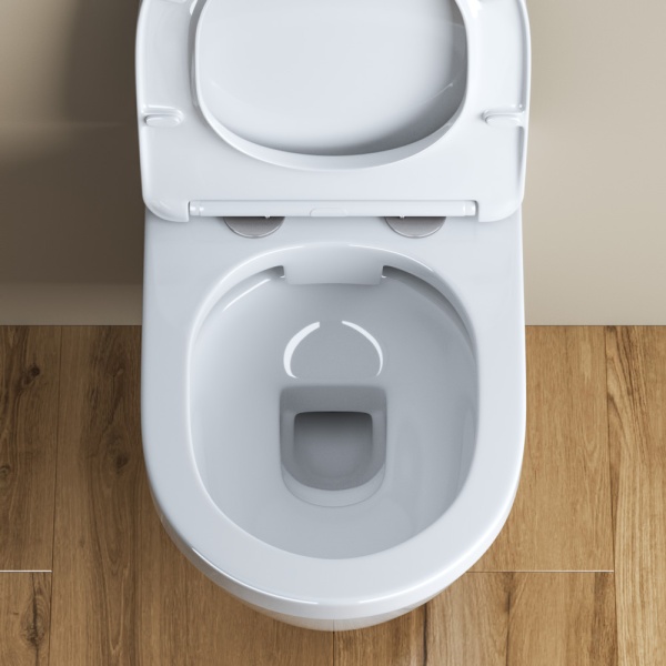 Унитаз подвесной BelBagno Loto BB070CHR/SC Rimless фаянс белый