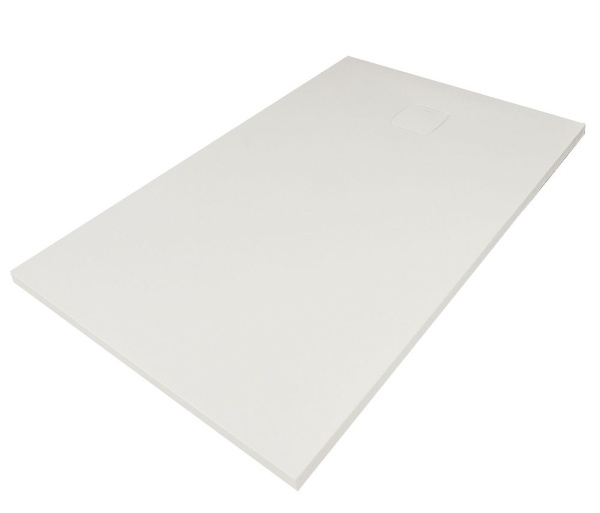 Душевой поддон низкий StaroHome Cosmo 31038602 прямоугольный литьевой мрамор 180x90 белый матовый