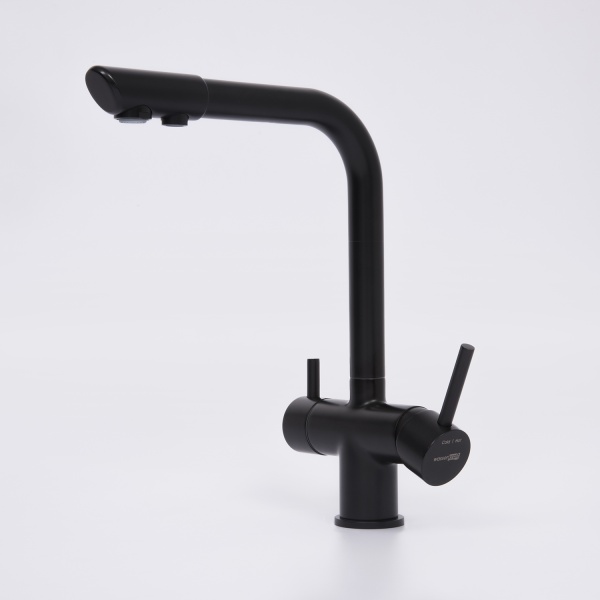 Смеситель для кухни Wasserkraft  A8367 с подключением к фильтру черный