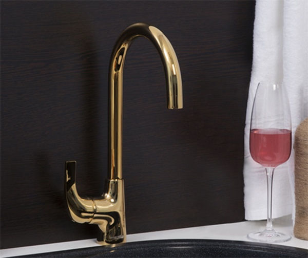 Смеситель для кухни Wasserkraft Sauer 7107 без подключения к фильтру золото