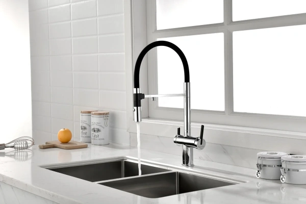 Смеситель для кухни Paulmark Gravity Gr213888-CR с подключением к фильтру хром