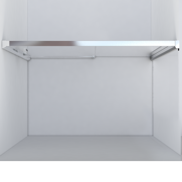 Душевая дверь Vincea Lugano VDS-1L140CLB-1 140 см стекла прозрачные, профиль черный