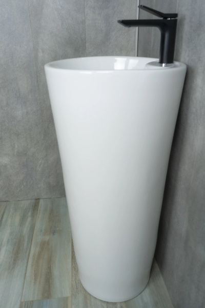 Раковина напольная круглая GID ceramic  Nb131 керамика цвет белый