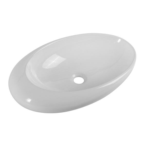 Раковина накладная овальная BelBagno  BB1396 фаянс цвет белый