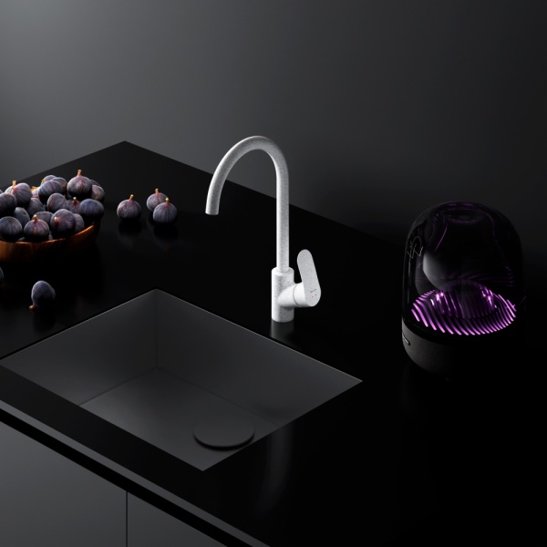 Смеситель для кухни Am.Pm Like F8007133 без подключения к фильтру белый