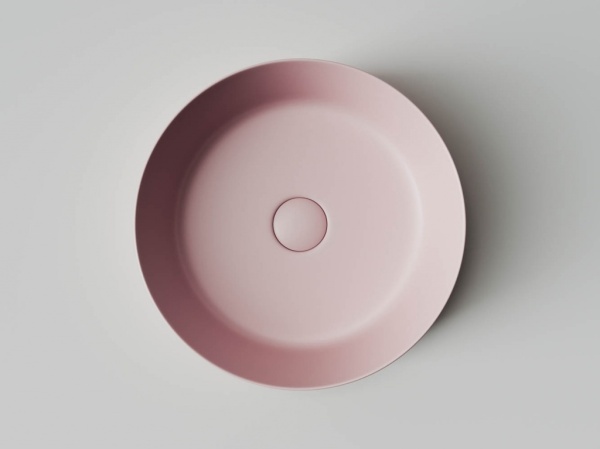 Раковина накладная круглая Ceramica Nova Element CN6022MP фарфор цвет розовый матовый