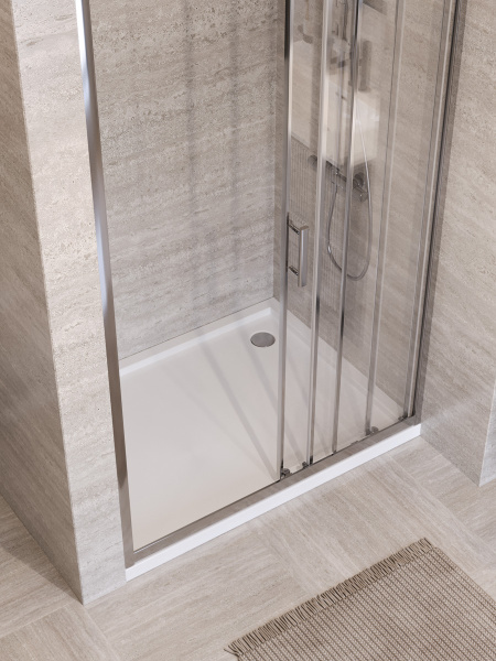 Душевая дверь BelBagno Uno UNO-195-BF-3-120-C-Cr 120 см стекла прозрачные, профиль хром