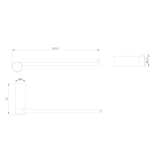 Полотенцедержатель Raiber Graceful RPG-80004 