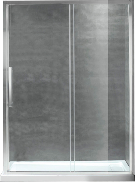 Душевая дверь Cezares Lux soft LUX-SOFT-W-BF-1-140-C-Cr-IV 142 см стекла прозрачные, профиль хром