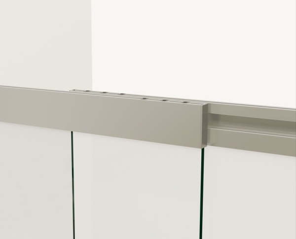 Шторка для ванны раздвижная  Vincea VSB-1E VSB-1E100CLGM 100 см, стекла прозрачные, профиль вороненая сталь
