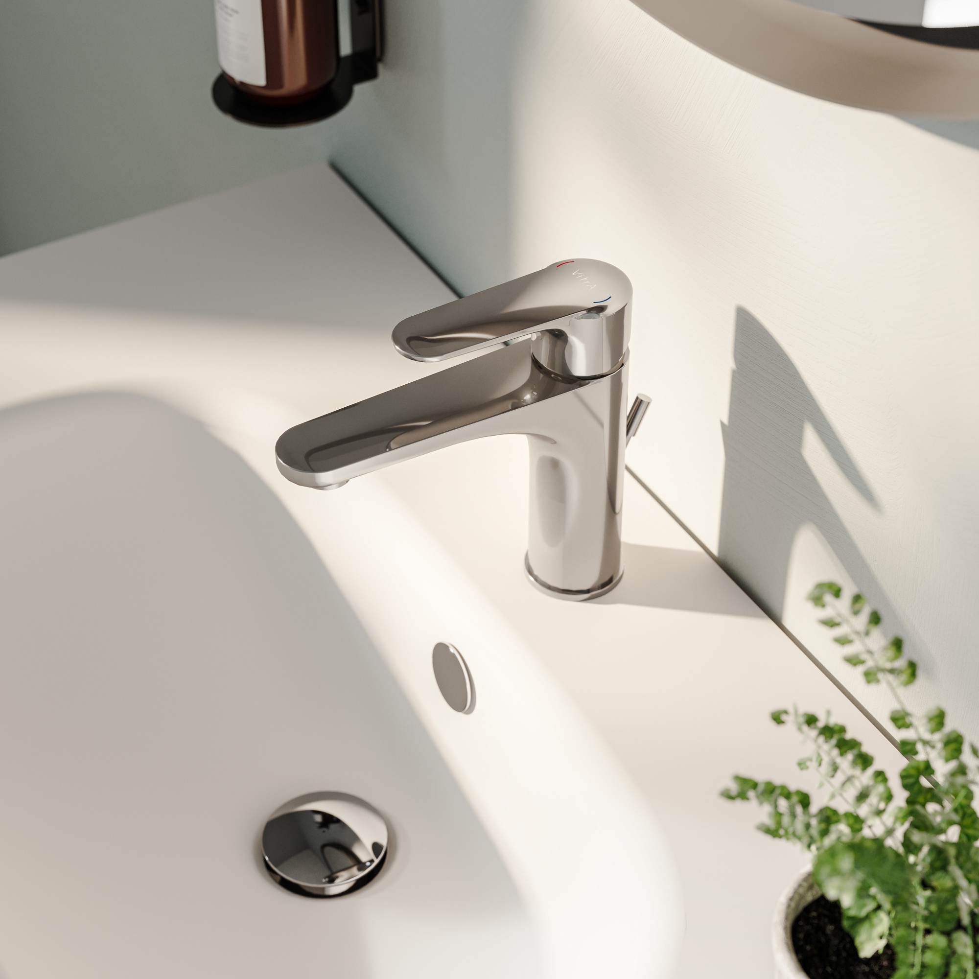 Смеситель для раковины VitrA Root Round A42706EXP хром