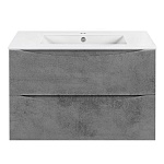 Тумба  подвесная Vincea Mia Slim VMC-2MC800S1BT 80 см  2 ящика цвет Beton 
