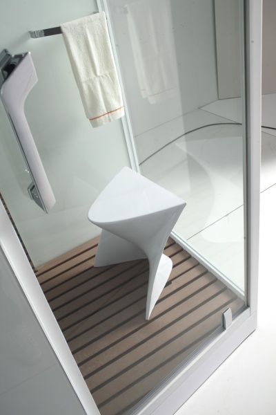 Душевая кабина с крышей Orans Diamond SR-89101RS White квадратная   100x100 стекла прозрачные, профиль белый