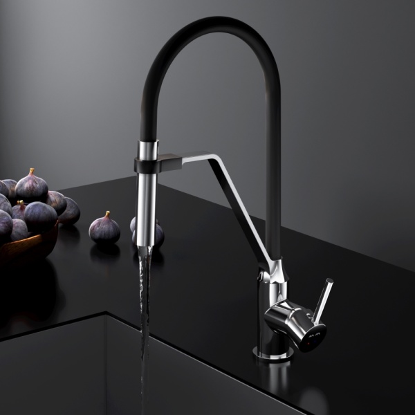 Смеситель для кухни Am.Pm Like F8013000 без подключения к фильтру хром/черный