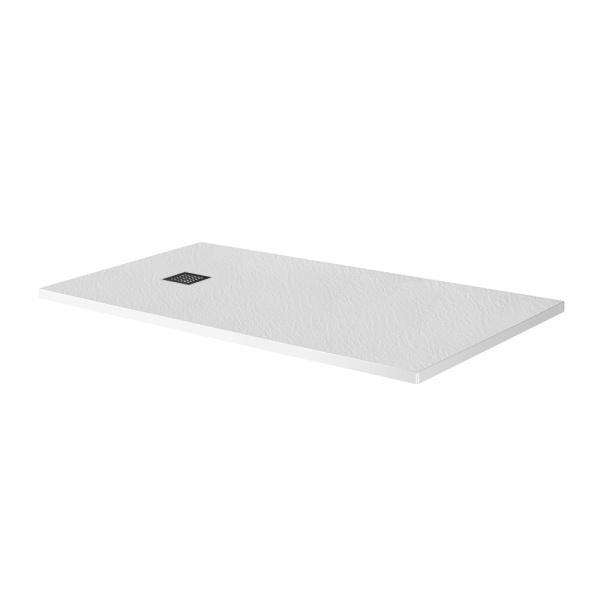Душевой поддон низкий BelBagno Uno TRAY-MR-UNO-AH-160/90-35-W-NO прямоугольный литьевой мрамор 160x90 белый