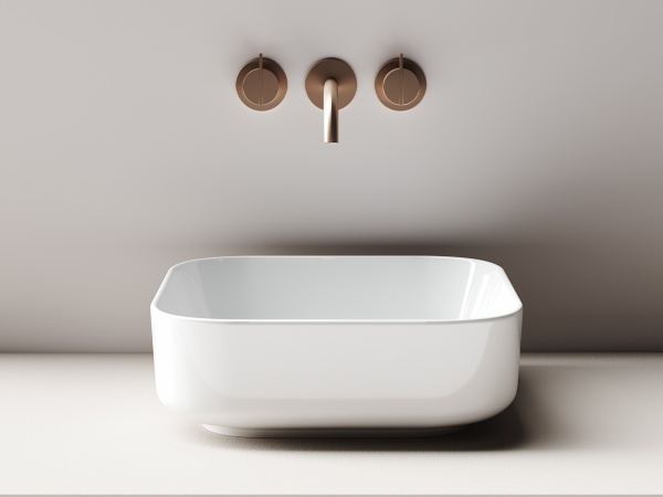 Раковина накладная квадратная  Ceramica Nova Element CN6012 фарфор цвет белый
