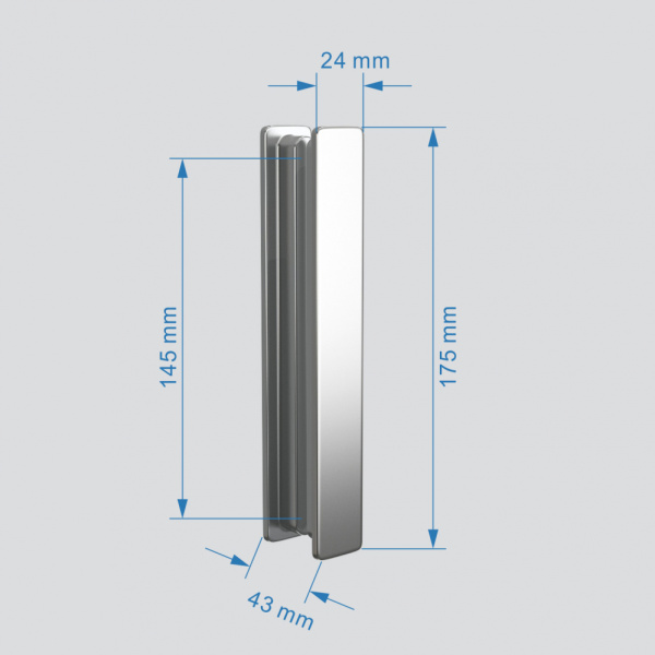 Душевой угол Abber Sonnenstrand AG07100-S90 прямоугольный 100x90 стекла прозрачные, профиль хром