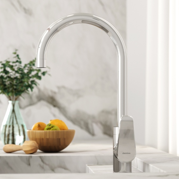 Смеситель для кухни Damixa Merkur 400730000 с подключением к фильтру хром