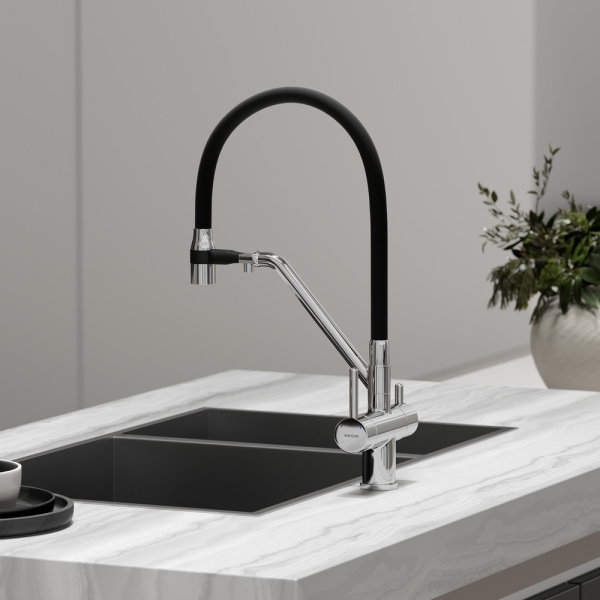 Смеситель для кухни Sancos Dora SC4003CH с подключением к фильтру хром