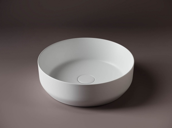 Раковина накладная круглая Ceramica Nova Element CN6022MW фарфор цвет белый матовый