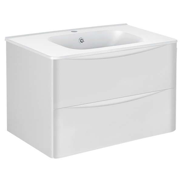 Тумба  подвесная Vincea Paola VMC-2P800GW 80 см  2 ящика цвет G.White 