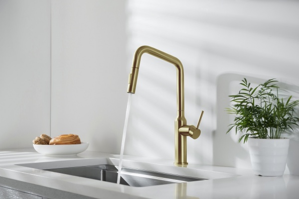 Смеситель для кухни Timo Saona 2386/17FL без подключения к фильтру матовое золото