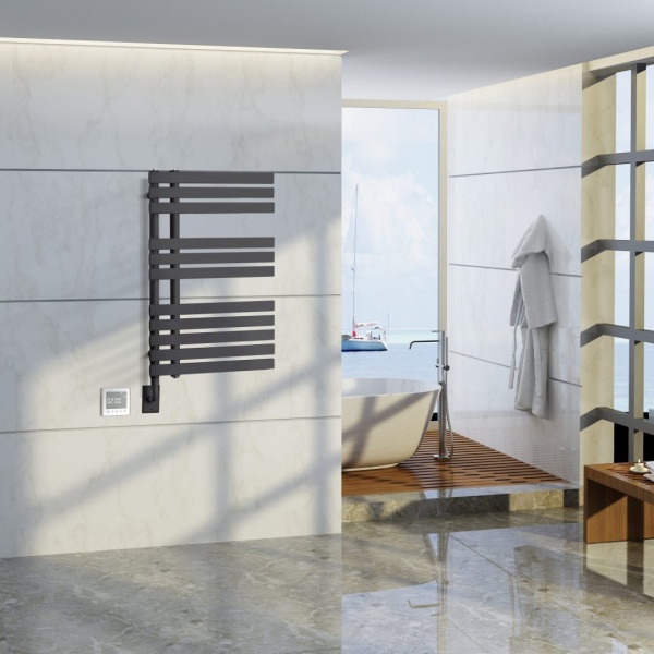 Полотенцесушитель электрический Boheme Venturo П11  50x80 721-B черный матовый