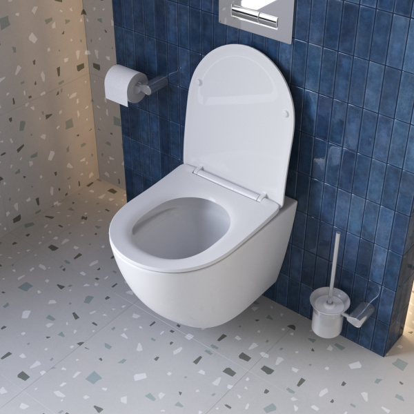 Унитаз подвесной BelBagno Sfera-R BB046CH-TOR/SC Tornado фаянс белый