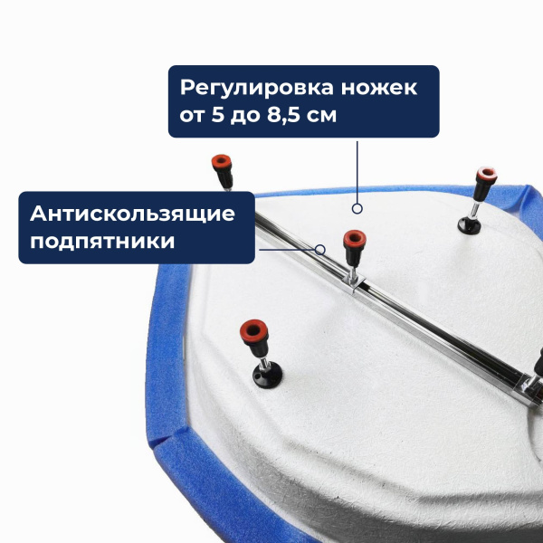 Душевой поддон средний RGW Style 16180188-11 квадратный акрил 80x80 белый