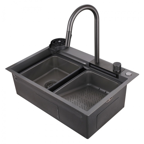 Кухонная мойка Abber Wasser Kreis AF2194NG 68 см нержавеющая сталь