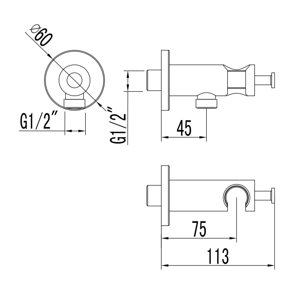 Шланговое соединение Lemark  LM3785GM графит 