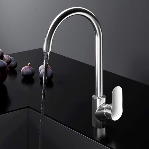 Смеситель для кухни Am.Pm Like F8007711 без подключения к фильтру сатин