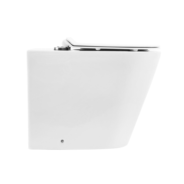 Унитаз приставной BelBagno Flay-R BB1003CBR Rimless фаянс белый
