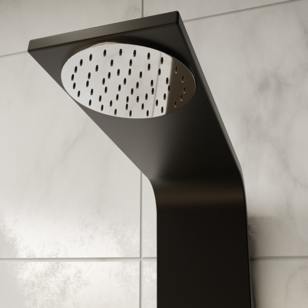 Душевая система со смесителем RGW Shower Panels 21140105-14 монтаж настенная без термостата черный